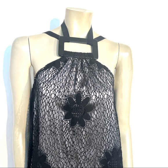 Vintage ROMAN KEFLAY Silk Satin and Lace Dres - Picture 10 of 10